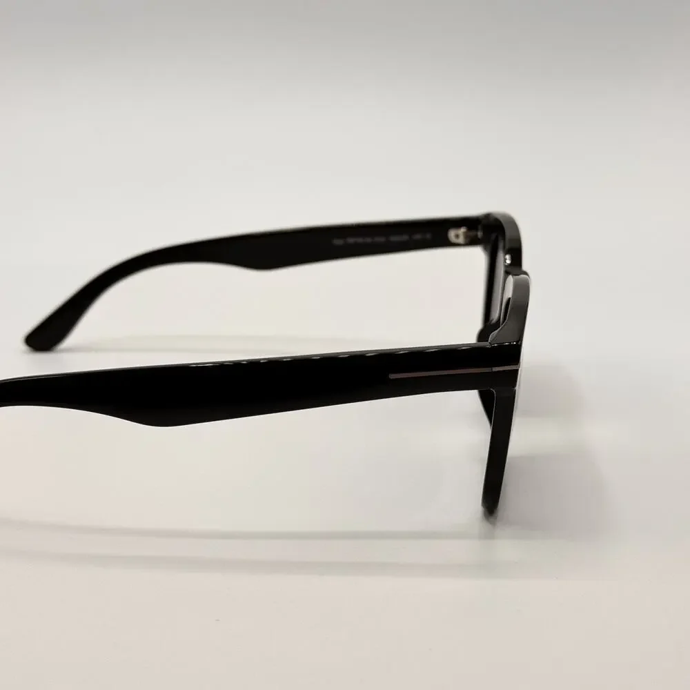 Tom Ford Sunglasses Dax TF751-N 01A Black Square Frame Gray Lens 50-22-145 New